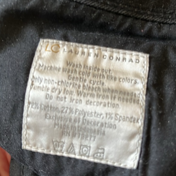 LC Lauren Conrad black denim low rise jeans Size 6 - Picture 13 of 17